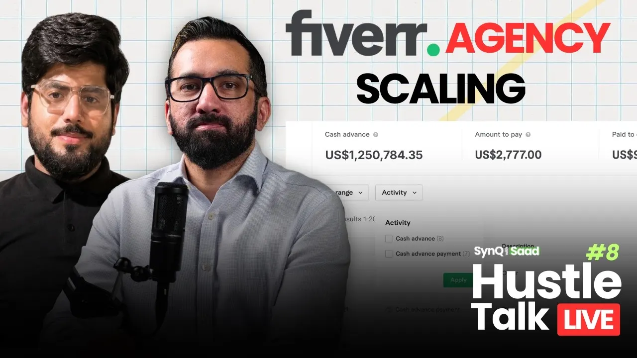 Usama Saeed speaking on the Hustle Talk podcast