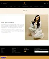 Beautellionaire about page on desktop